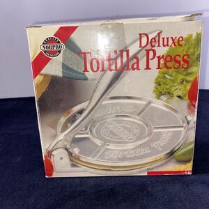 Norpro Cast Aluminum Deluxe Tortilla Press, 6 Inch Diameter